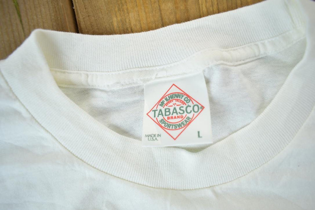 Vintage 1990s Tabasco Pepper Sauce Graphic T-Shirt
