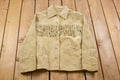 Vintage 1980s Suede Leather Fringe Jacket