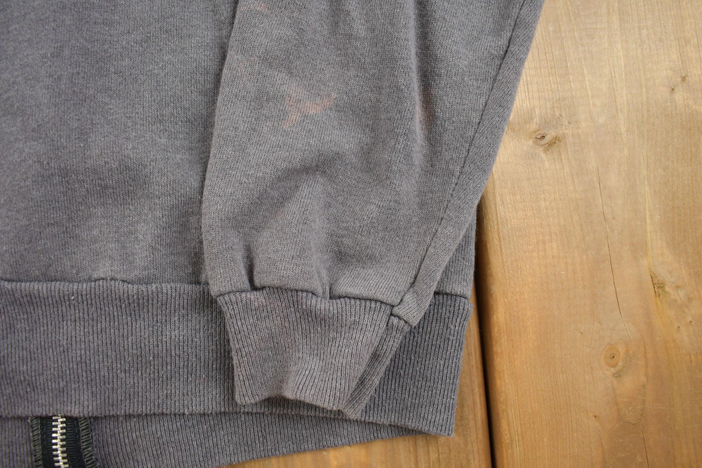 Vintage 1990s Hanes Blank Zip-Up Hoodie Made In USA