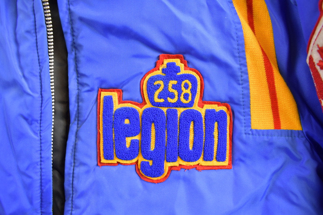 Vintage 1990s Canadian 258 Legion Windbreaker Jacket