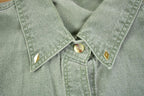 Vintage 1990s African Animal Embroidered Bedazzled Button Up Shirt