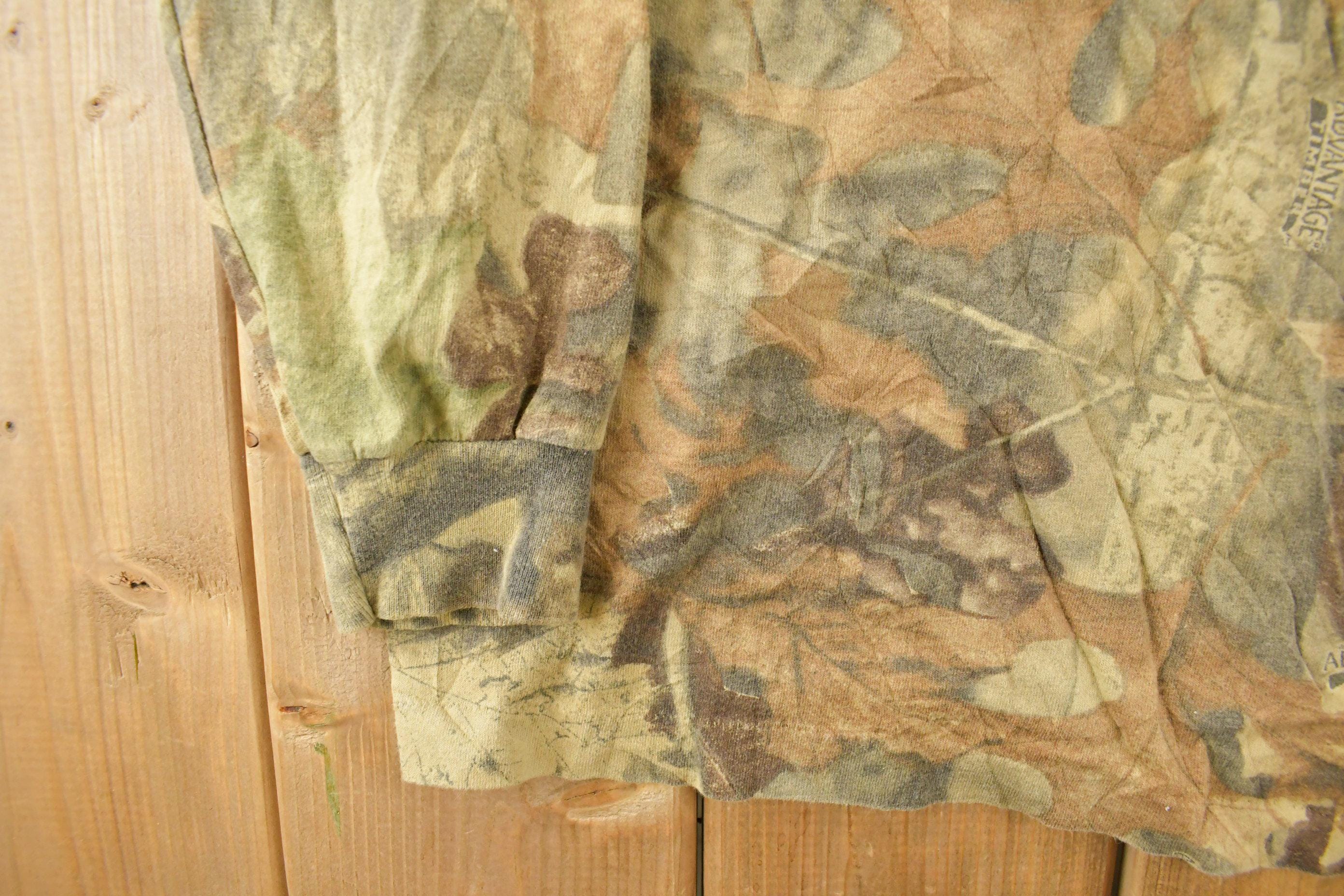 Vintage 1990s Tree Camo Long Sleeve T-Shirt Men's XL