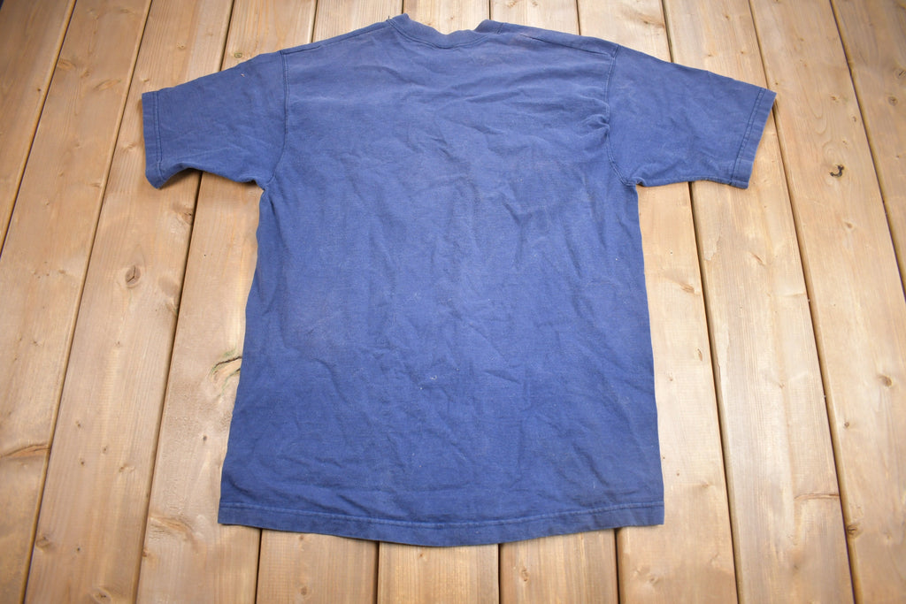 Vintage 1990s Custom Grandpa & Grandkids Fishing Theme Embroidered T Shirt