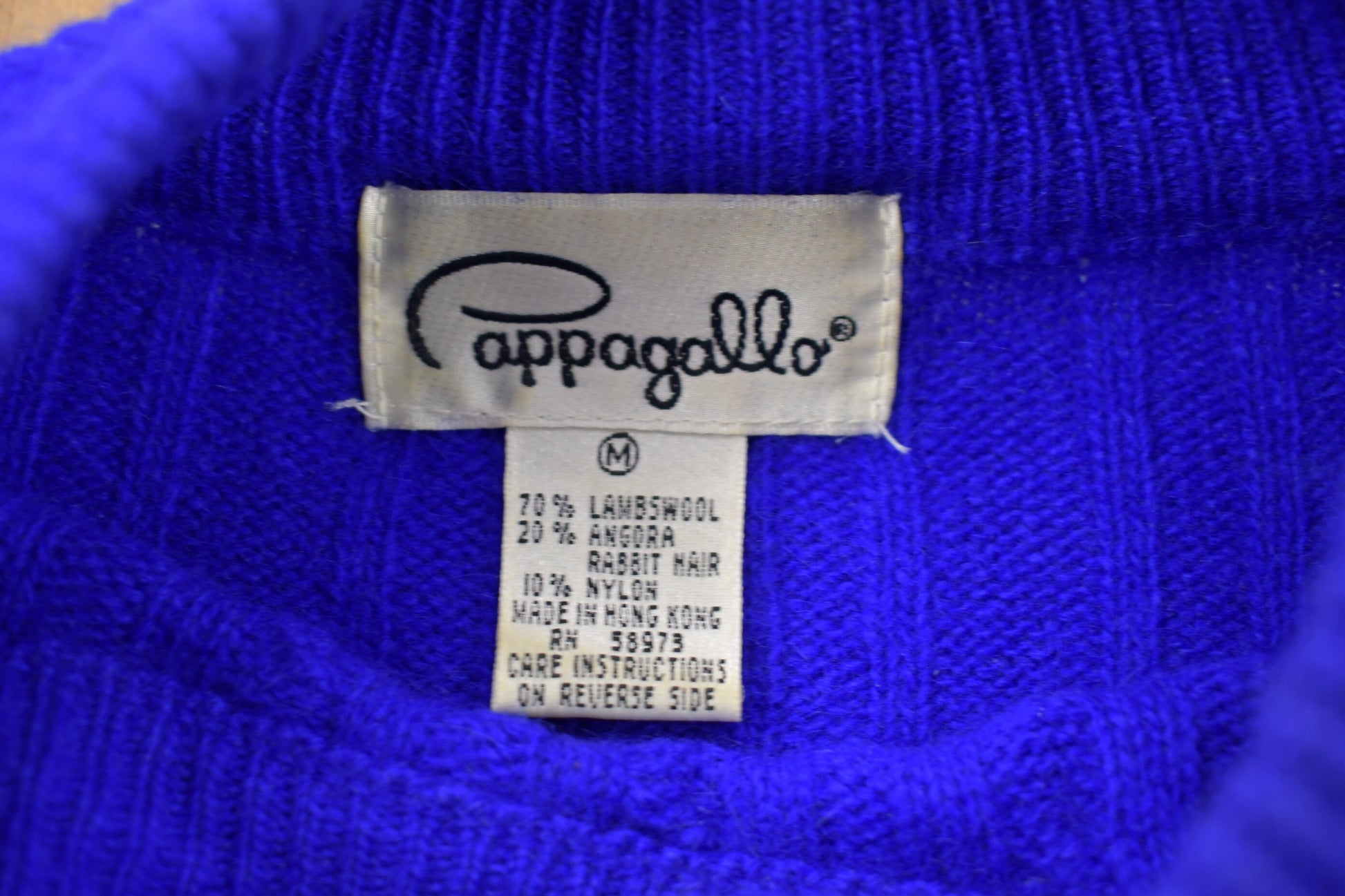 Vintage 1990s Blue Blank Knitted Crewneck Sweater