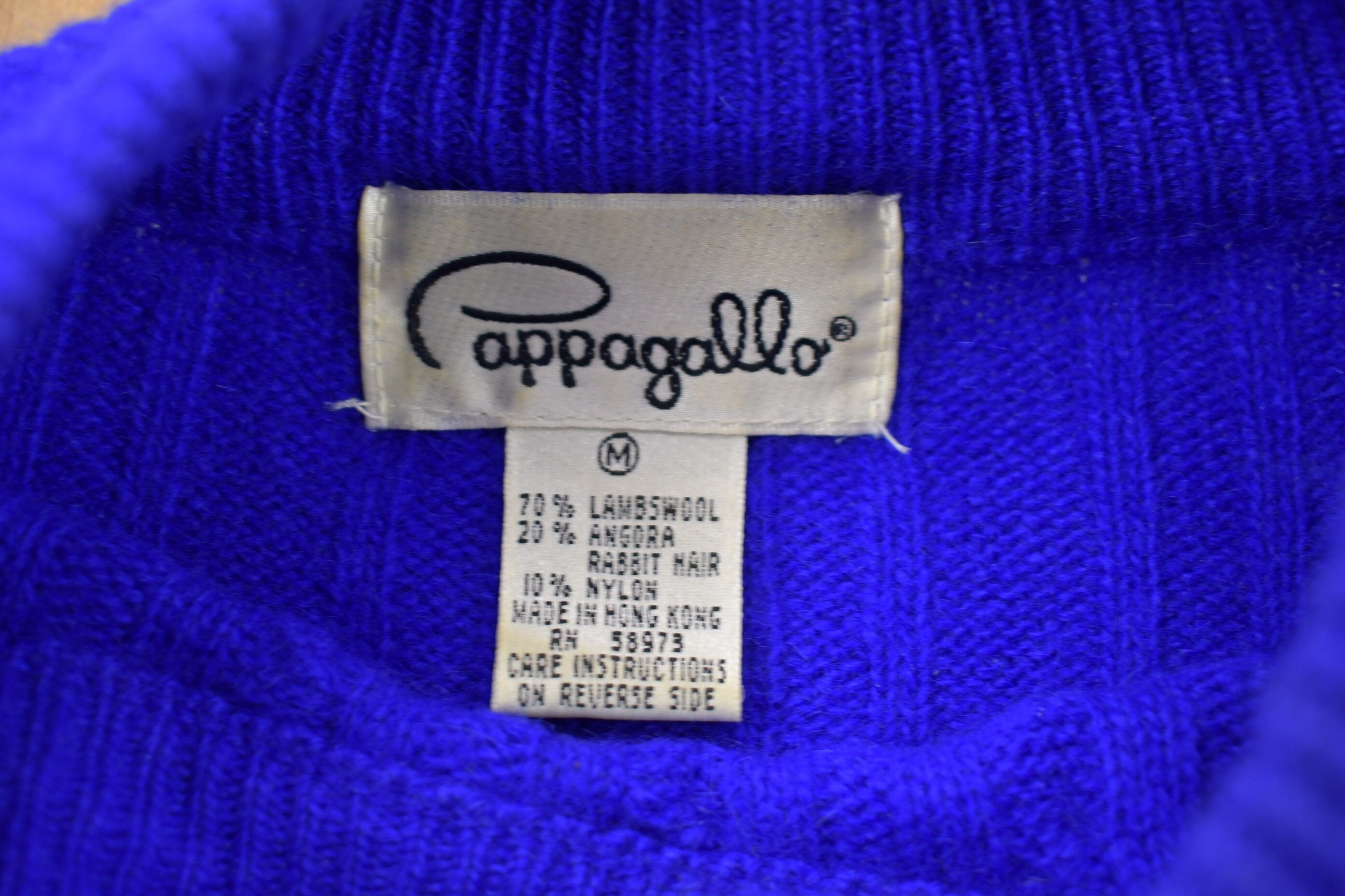 Vintage 1990s Blue Blank Knitted Crewneck Sweater