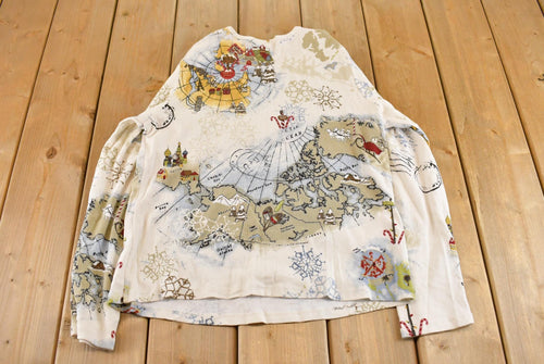 Vintage Y2K Susan Lawrence Floral Blouse Longsleeve Shirt Women's XL