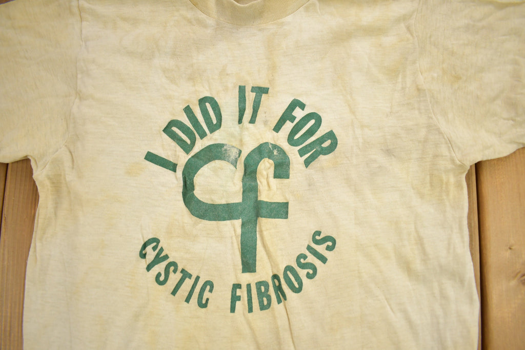 Vintage 1950s I Did It For Cystic Fibrosis Graphic T Shirt