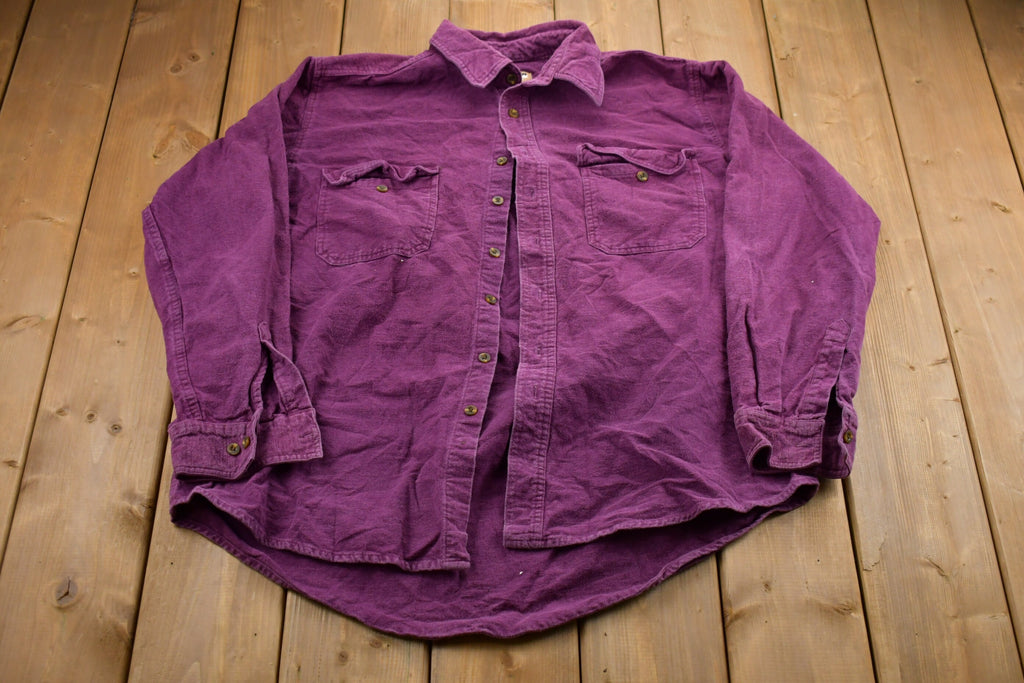 Vintage 1990s Winter Run Button Up Shirt