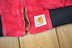 Vintage 1980s Carhartt Red Santa Fe Work Jacket