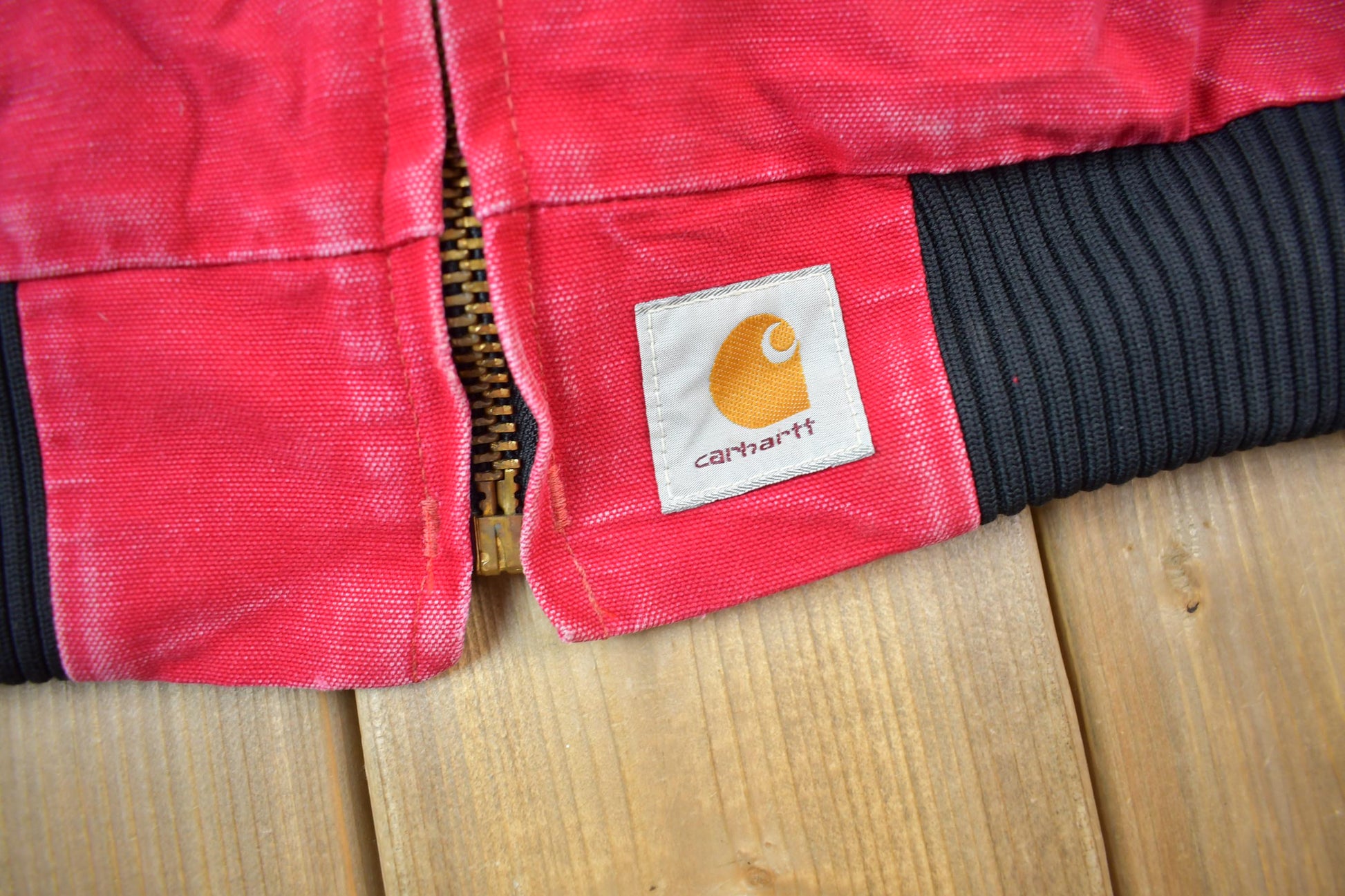 Vintage 1980s Carhartt Red Santa Fe Work Jacket