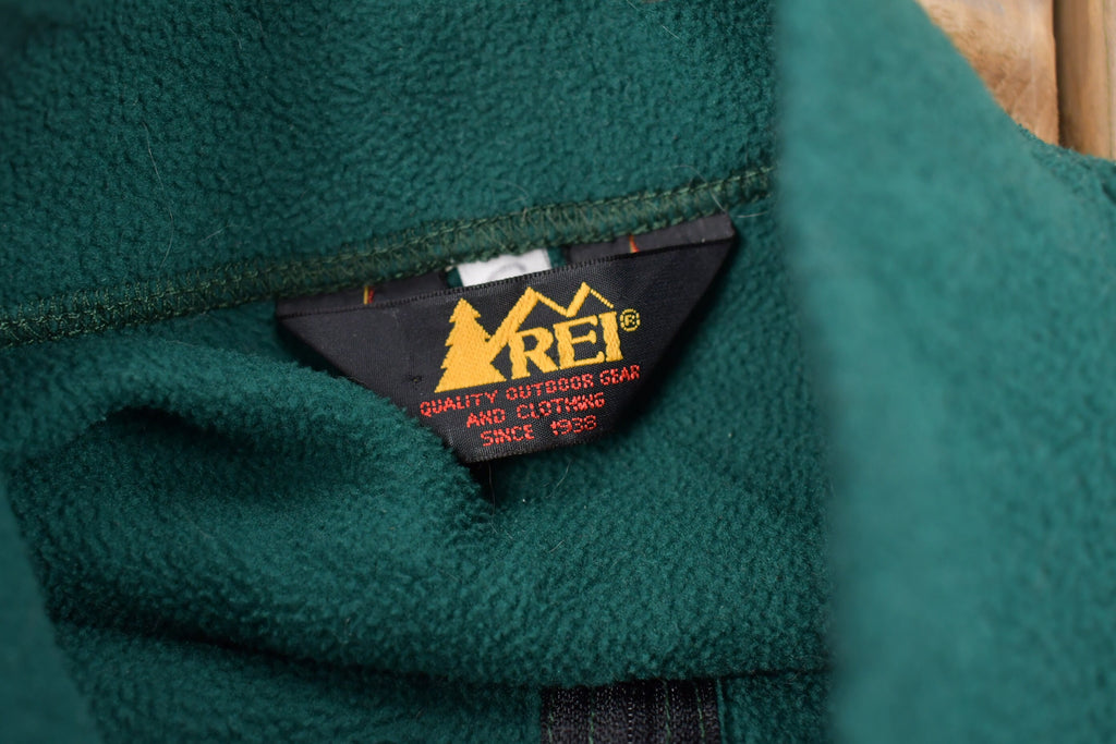 Vintage 1990s REI Quarter Zip Fleece Sweater