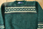 Vintage 1980s Polo Ralph Lauren Snowflake Knit Crewneck Sweater