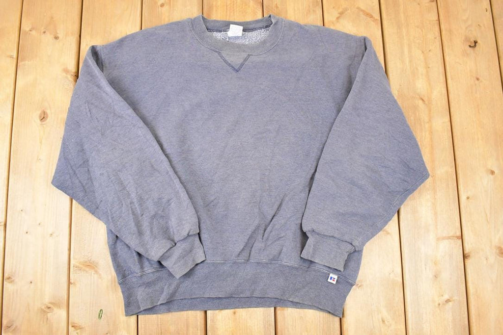 Vintage 1990s Russell Athletics Blank Crewneck Sweatshirt Mens L