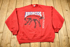 Vintage 1990s Wauneta-Palasade Broncos Crewneck Sweatshirt