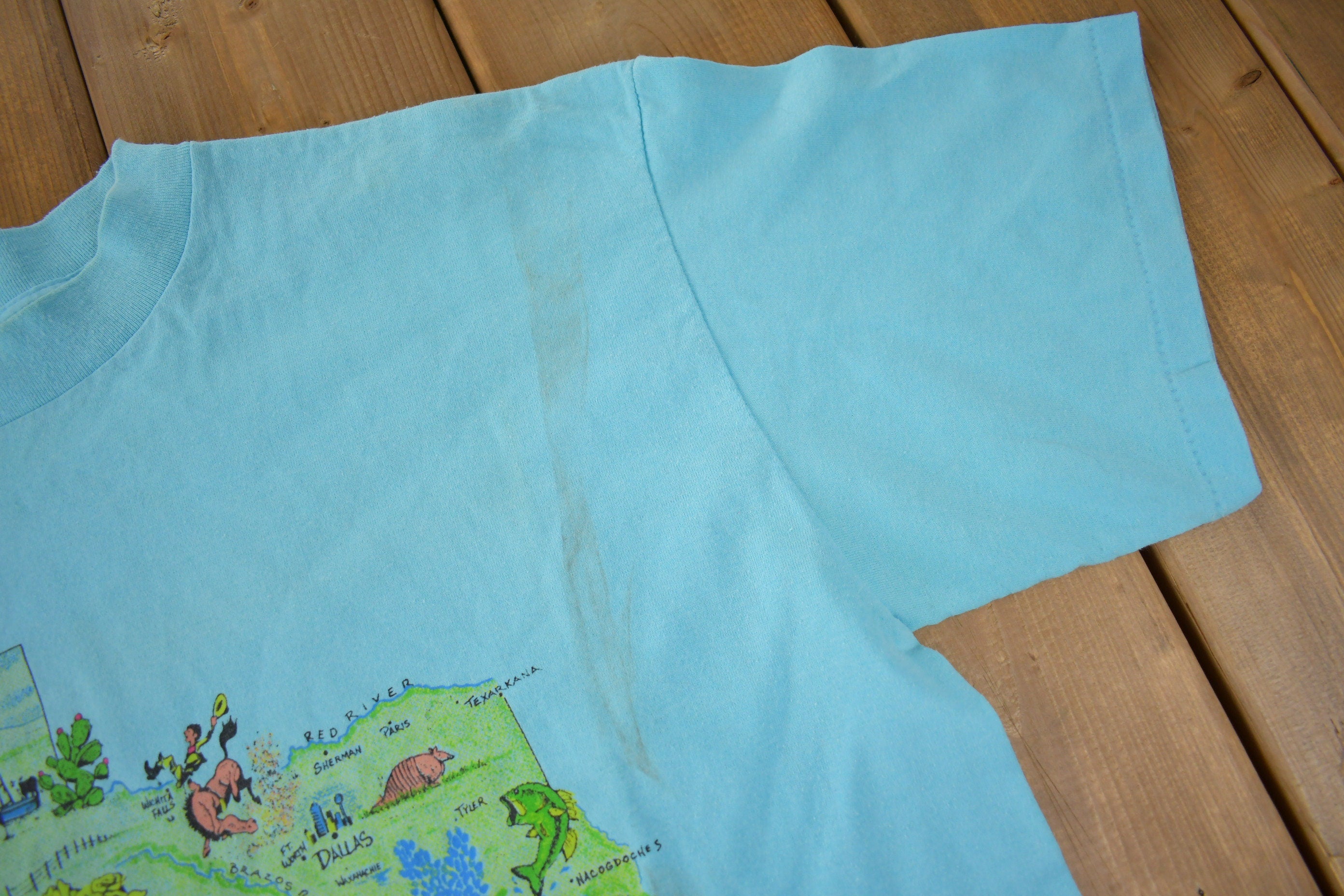 Vintage 1990s No Place Like Texas South Padre Island Souvenir Travel T Shirt Made In USA