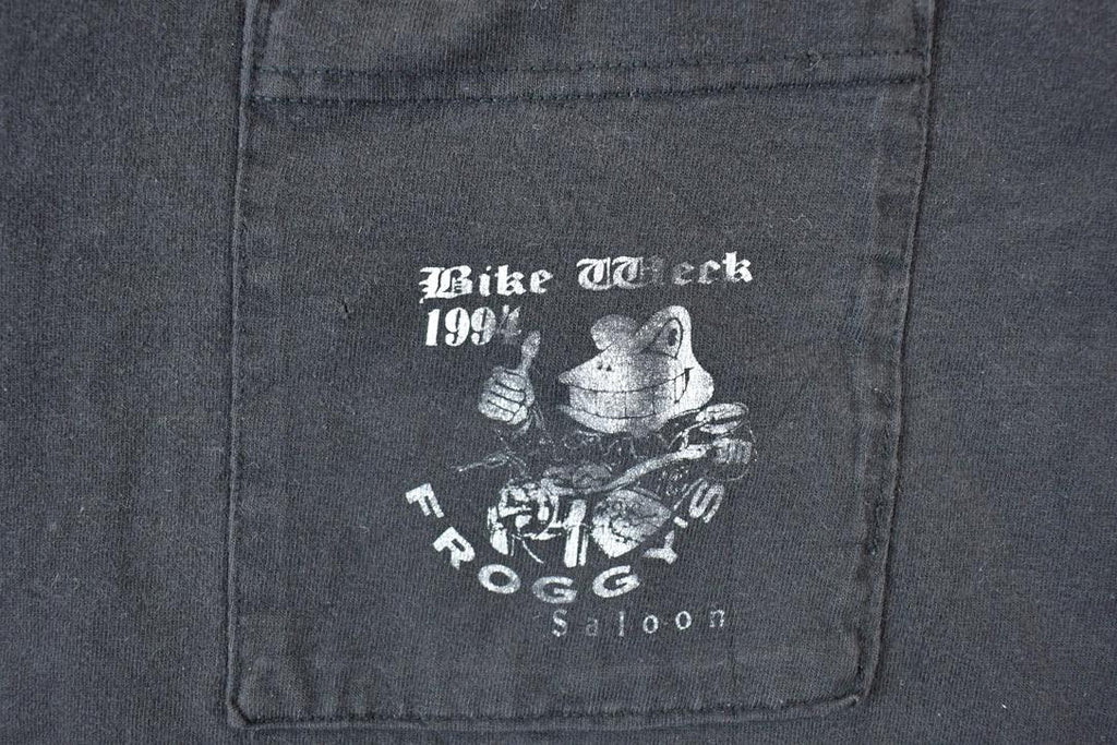 Vintage 1994 Bike Week Froggy's Saloon Daytona Beach Souvenir T-Shirt