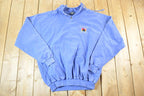 Vintage 1990s Catalina Island Quarter Button Crewneck Sweatshirt Mens XL
