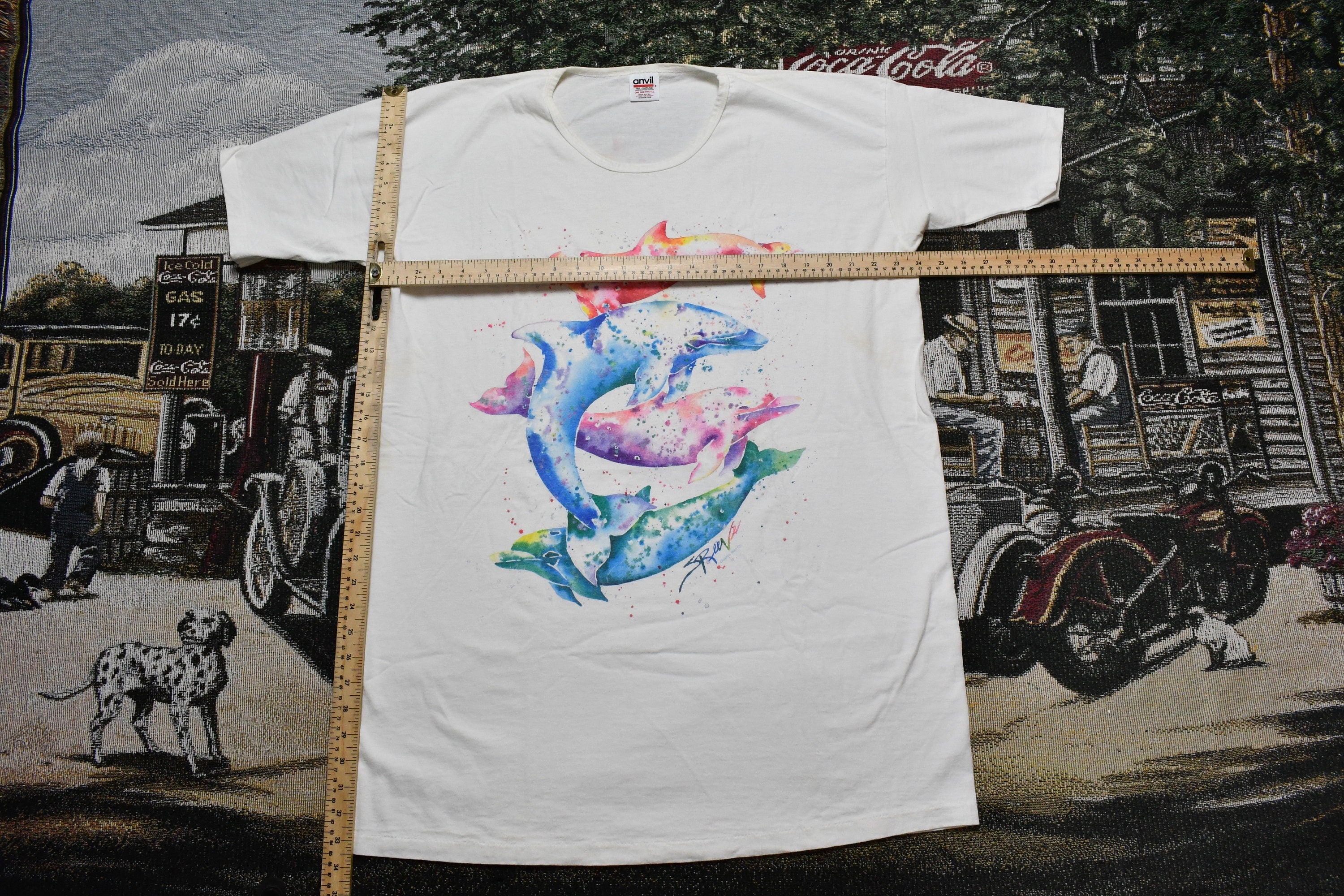 Vintage 1990s Anvil Single Stitch Pajama T-Shirt