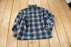 Vintage 1980s Pendleton Plaid Button Up Shirt