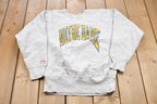 Vintage 1990s University of Notre Dame Fighting Irish Collegiate Crewneck  Nutmeg  NCAA Sweatshirt  Sportswear  Americana  Made In USA