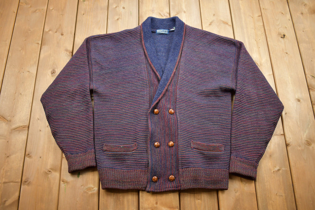 Vintage 1990s Bay Club Knitted Cardigan Sweater