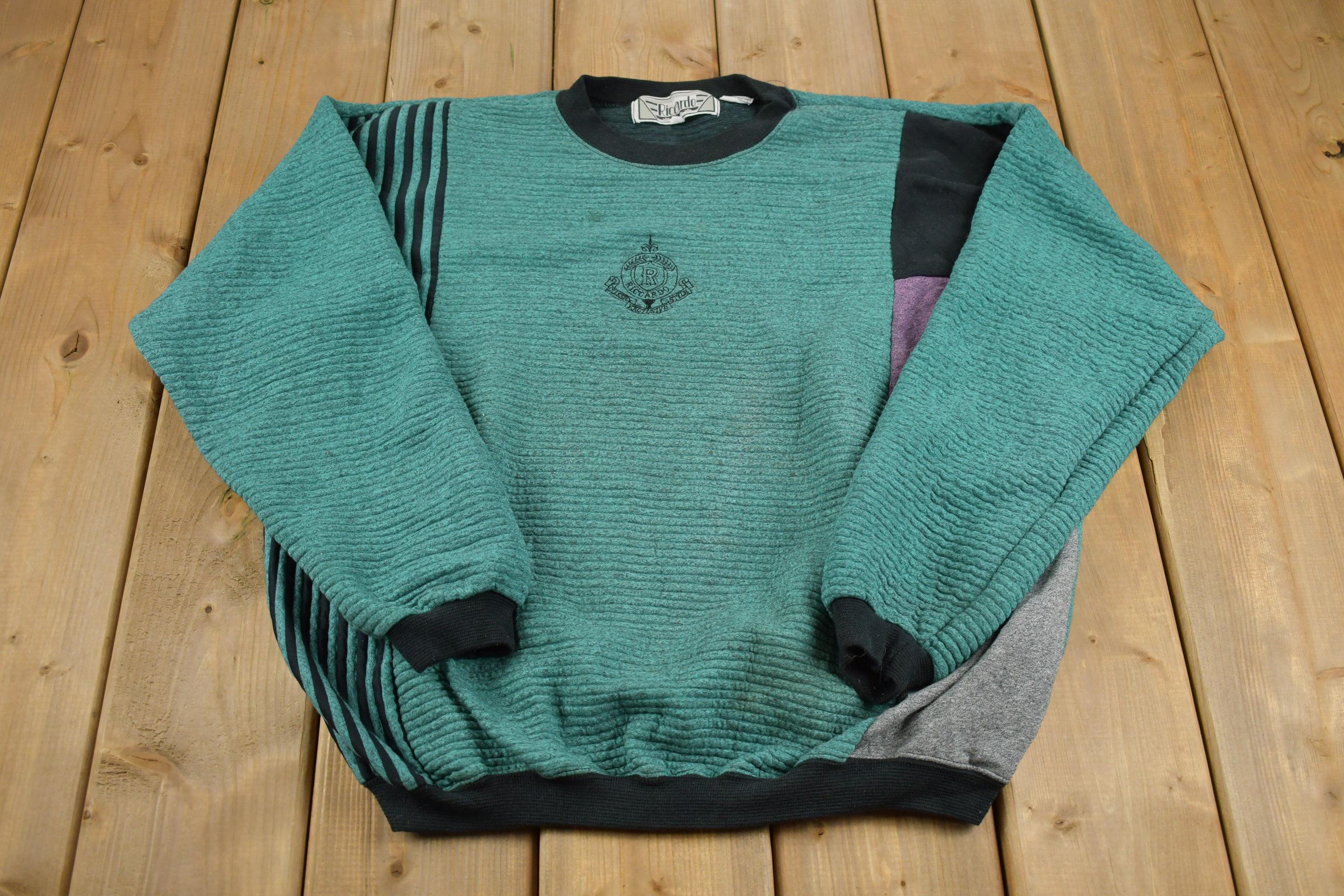 Vintage 1980s Ricardo Knit Crewneck Sweater