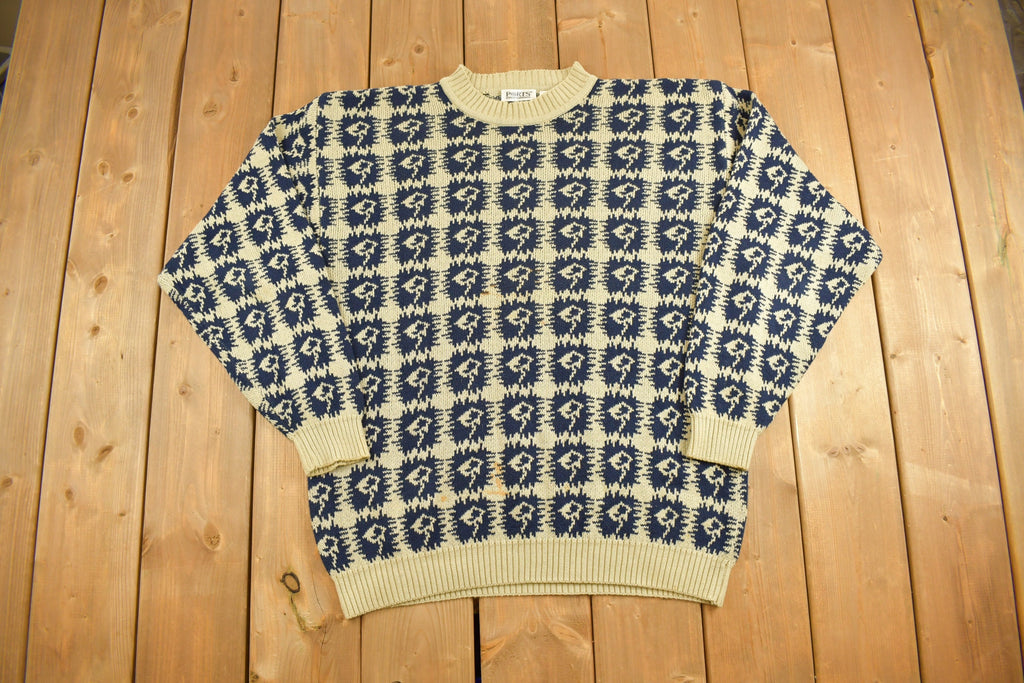 Vintage 1990s Ports International Knitted Crewneck Sweater