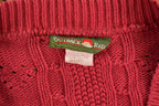 Vintage 1990s Outback Red Knitted Cardigan Button Up Sweater