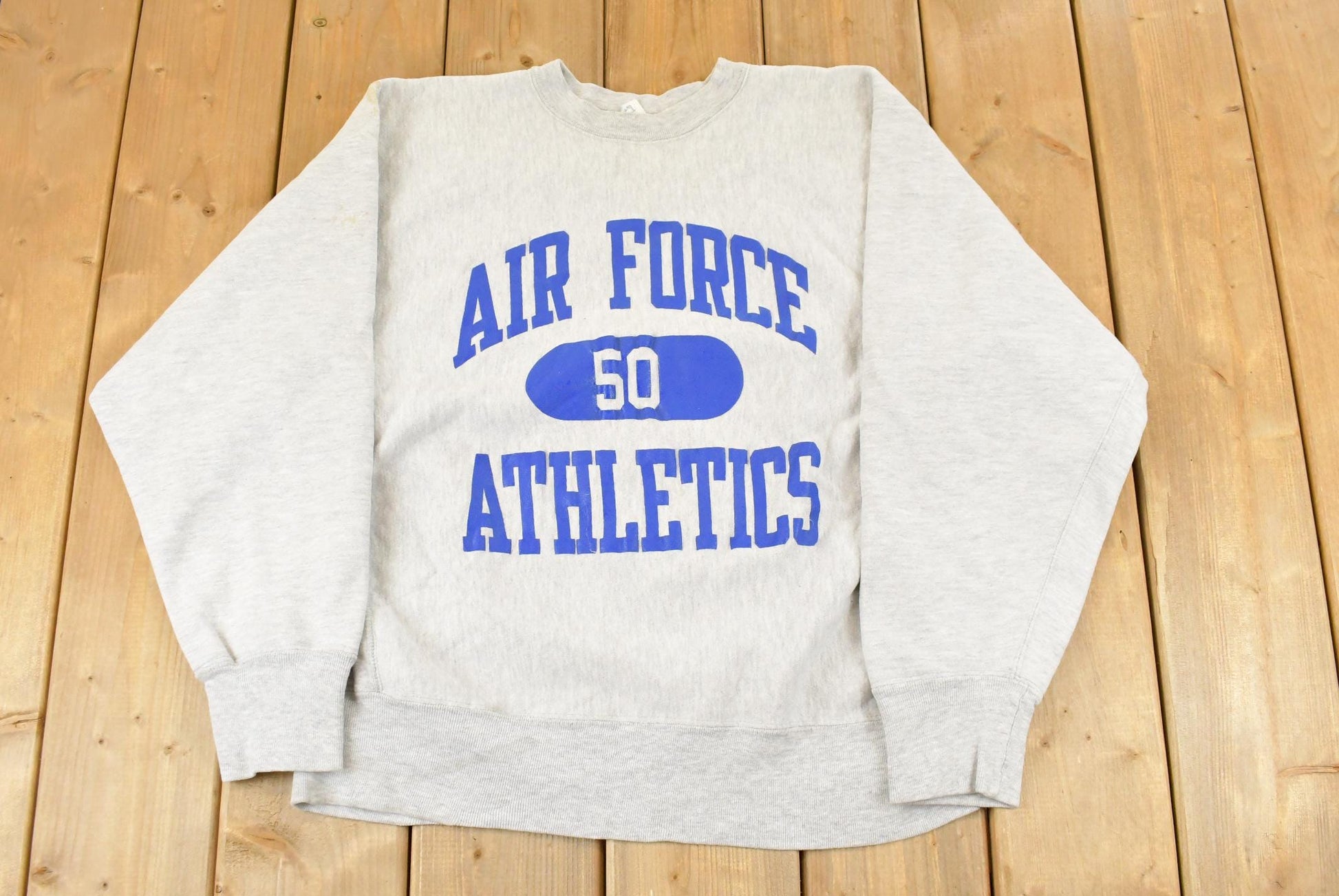 Vintage 1980's Air Force Athletics Champion Reverse Weave Crewneck Sweatshirt Men's Medium
