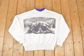Vintage 1990s Cool Cat Double Collar Crewneck Sweatshirt Men's L Boxy