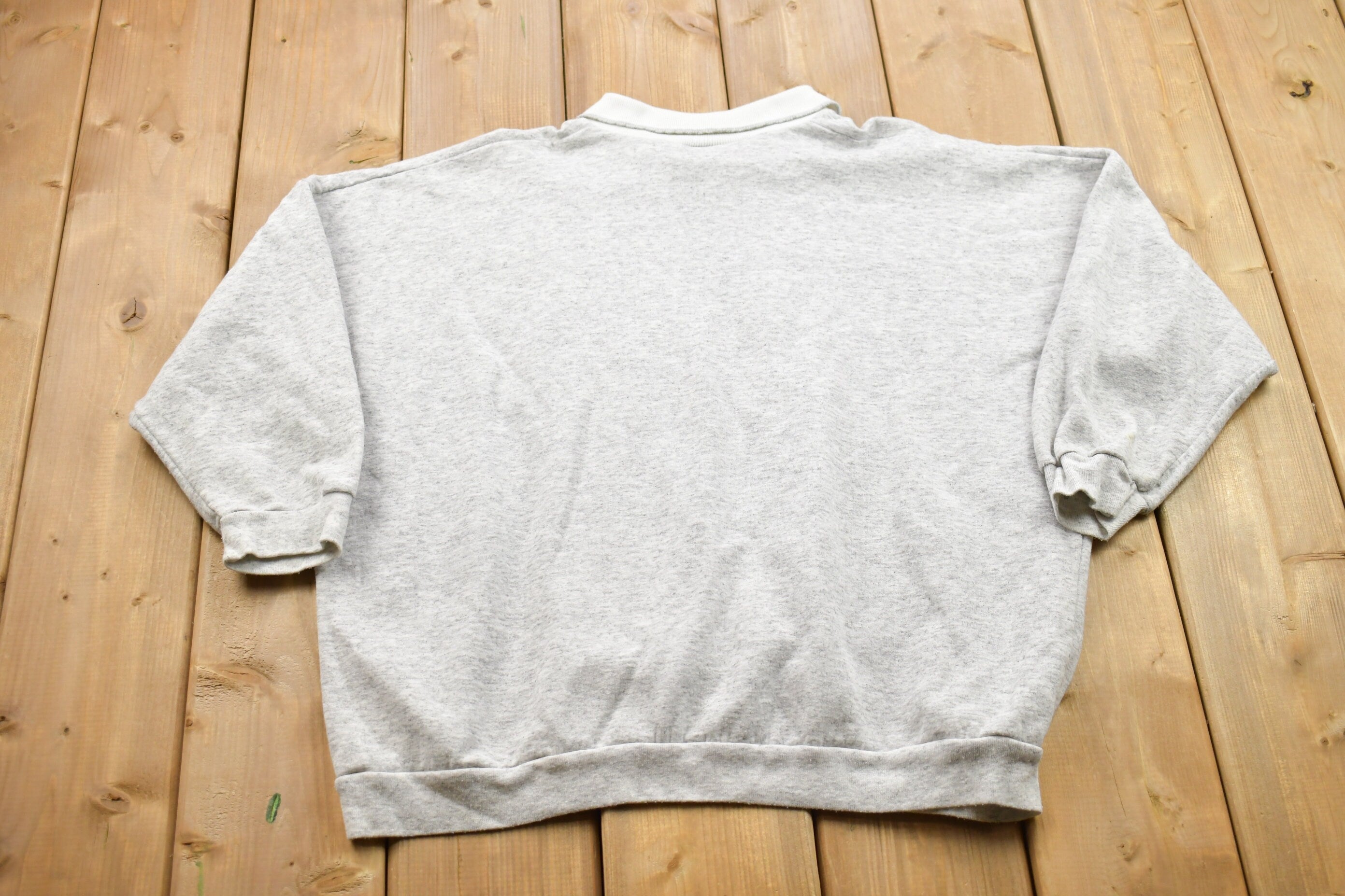 Vintage 1990s Country House Theme Collared Sweater