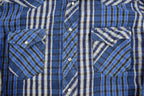 Vintage 1980s Wrangler Plaid Button Up Western Shirt Made In USA