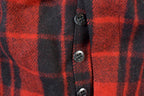 Vintage 1940's Chippewa Falls Woolen mill Co Red Plaid Wool Trousers Size 40