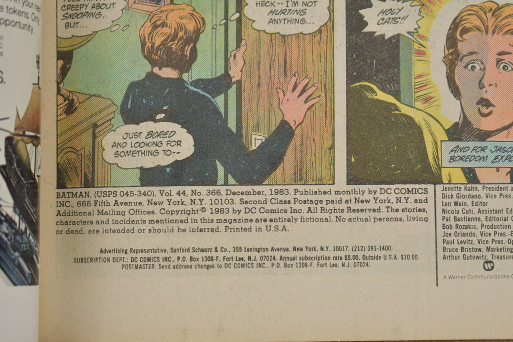Vintage 1983 Batman The Joker Is Wild Comic Book