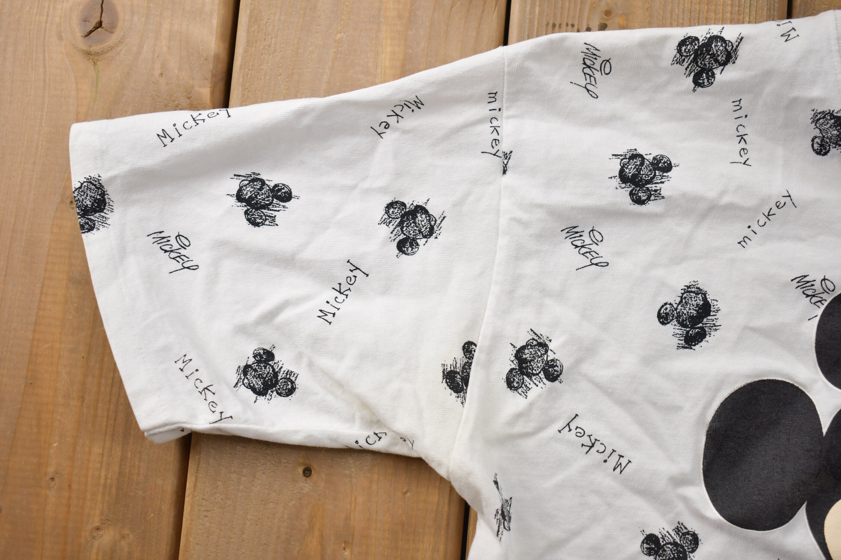 Vintage 1990s Disney Originals Mickey Mouse All Over Print T-Shirt