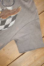 Vintage 1990s Bartels' Harley Davidson West Los Angeles Single Stitch Graphic T-Shirt Made In USA