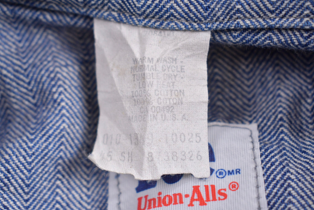 Vintage 1980s Lee Union-Alls Herringbone Jumpsuit