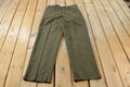 Vintage 1960s Military Army Wool Field Trousers Olive Drab Pants Men's 35 x 31