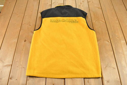 Vintage 1990s Nautica Competition Full Zip Fleece Sweater Vest Men's XL / Sportswear / 90s Fleece / Outdoors