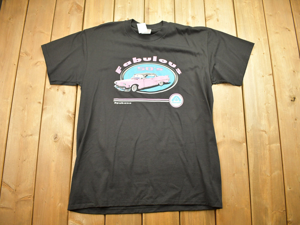 Vintage 1990s Fabulous 50s Classic Car Graphic T Shirt Vintage Car Tee