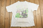 Vintage 1990s Toucans Theme Graphic T-Shirt Made In USA Single Stitch  Streetwear  Nature T Shirt  Outdoorsman