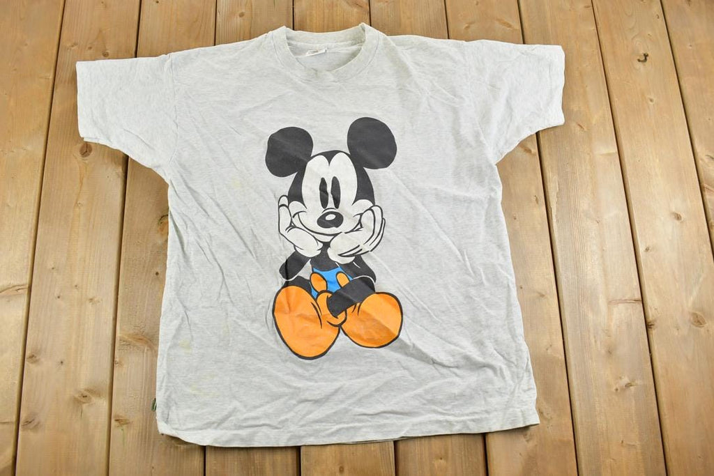 Vintage 1990s Mickey Mouse Disney Cartoon Promo T-Shirt