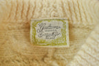 Vintage 1990s Gaeltarra Hand Cable Knit In Ireland Wool Crewneck Sweater