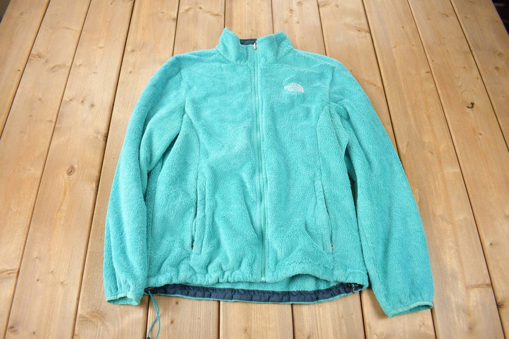 Vintage 1990s The North Face Women's Blue Fleece Sweater