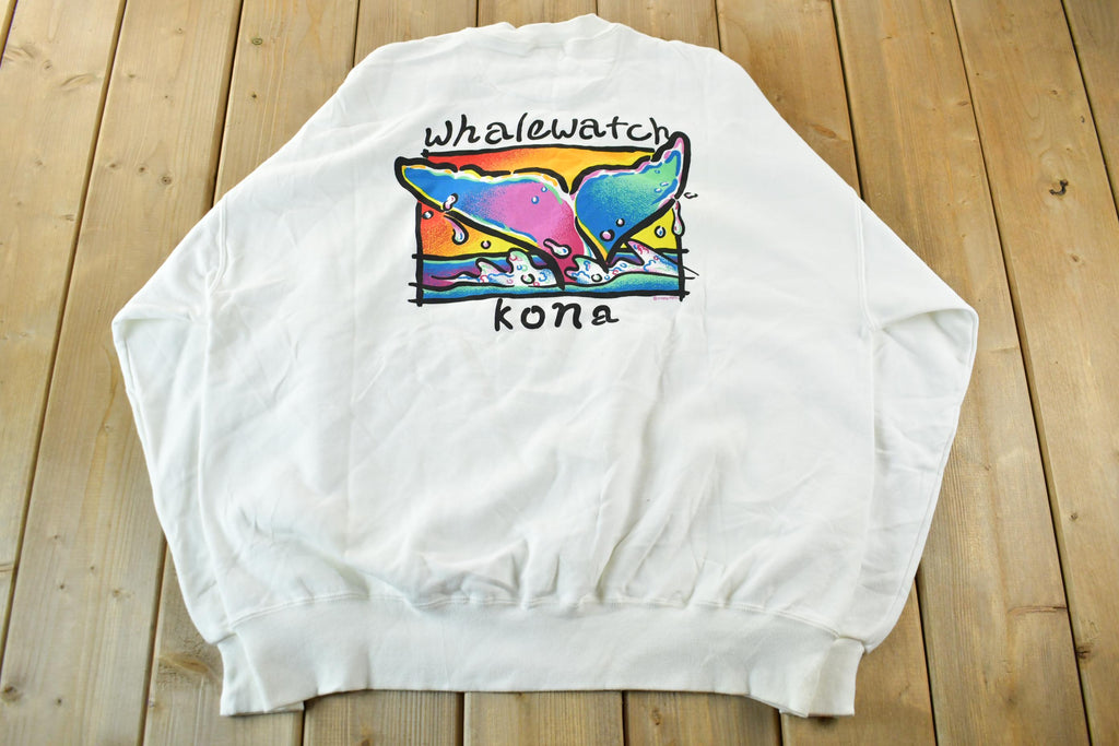 Vintage 1990s Whalewatch Kona Crewneck Sweatshirt