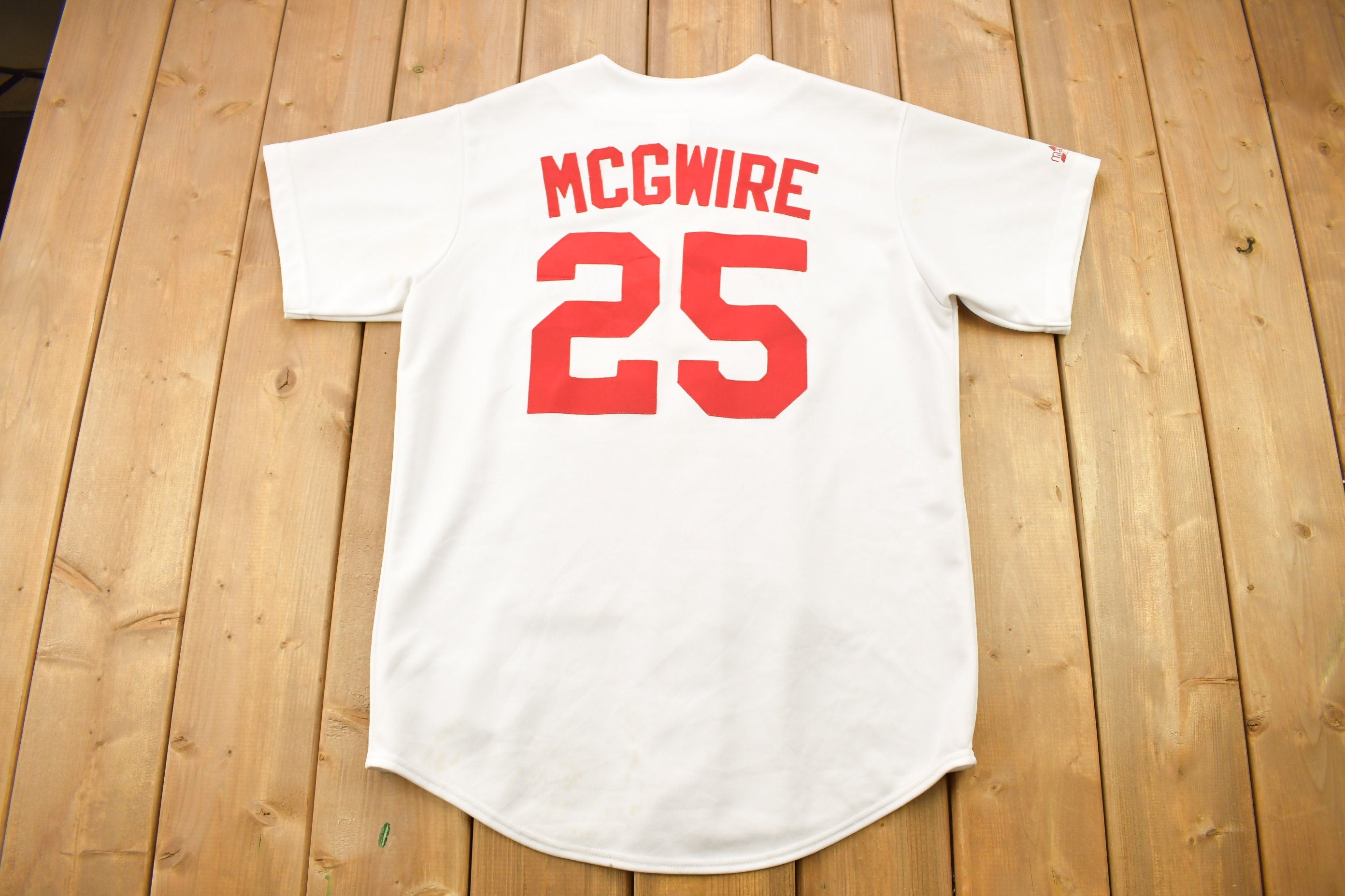 Vintage 1990s Mark McGwire St Louis Cardinals MLB Majestic Jersey