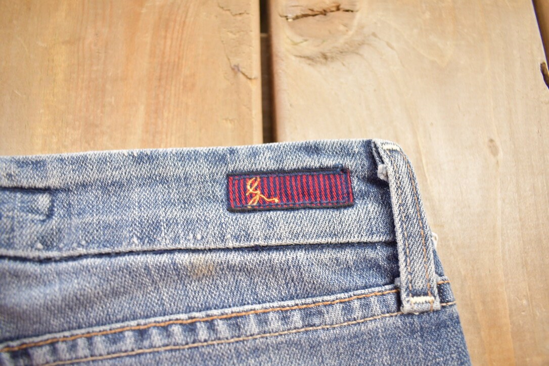 Vintage 1990s Guido & Mary Y2K Denim Jeans Size 28x33
