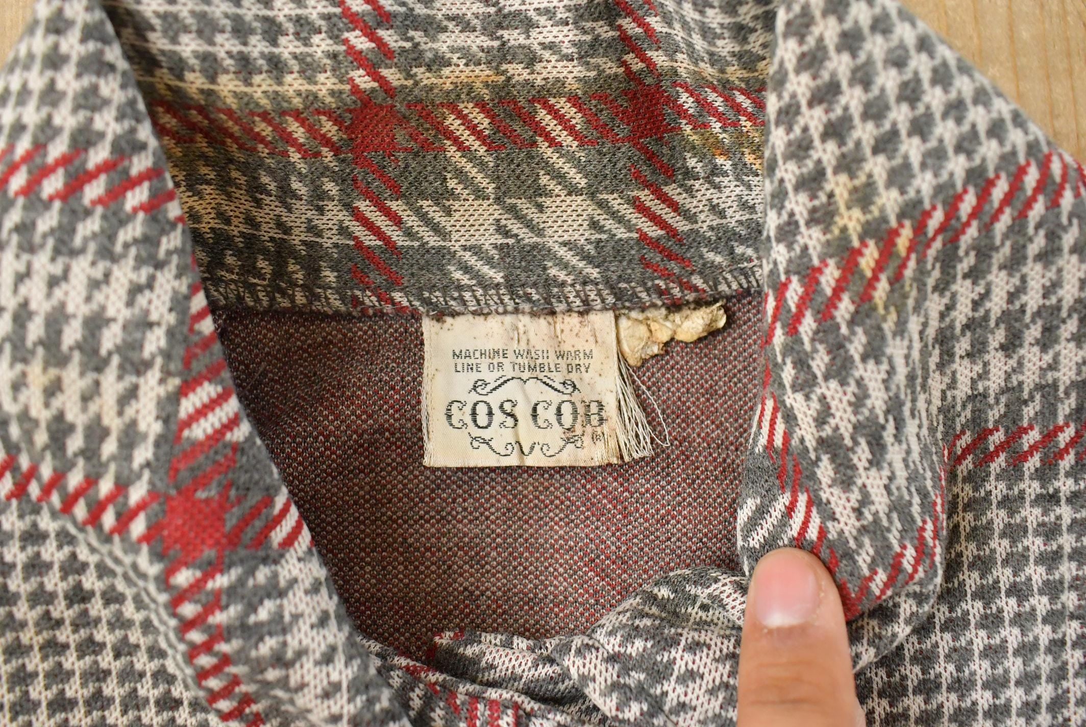 Vintage 1960s Cos Cob Houndstooth Sport Coat Jacket Women's S /