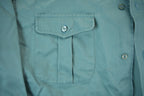 Vintage 1990s Blank Green Button Up Shirt