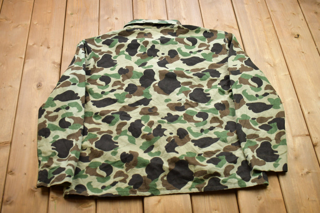 Vintage 1990s Ideal Hunting Camo Collared Zip Up